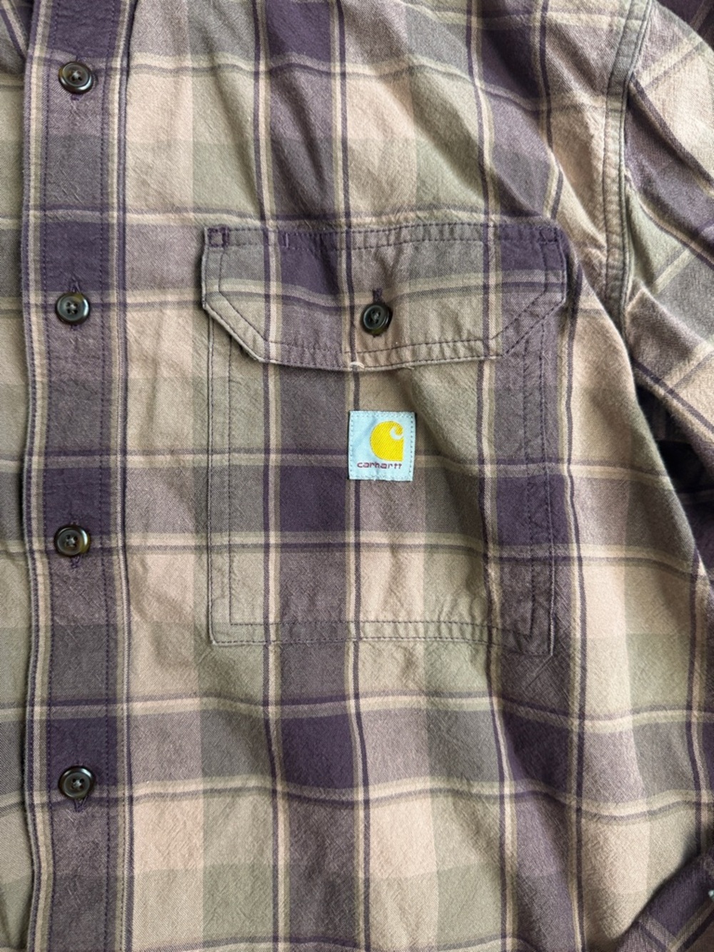 CARHARTT PLAID BUTTON UP SHIRT - Picture 4 of 8